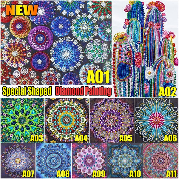 Creative Mandala 5D Special Shaped Diamond Painting DIY Crystal Embroidery Kit Home Fashion Home Decoration