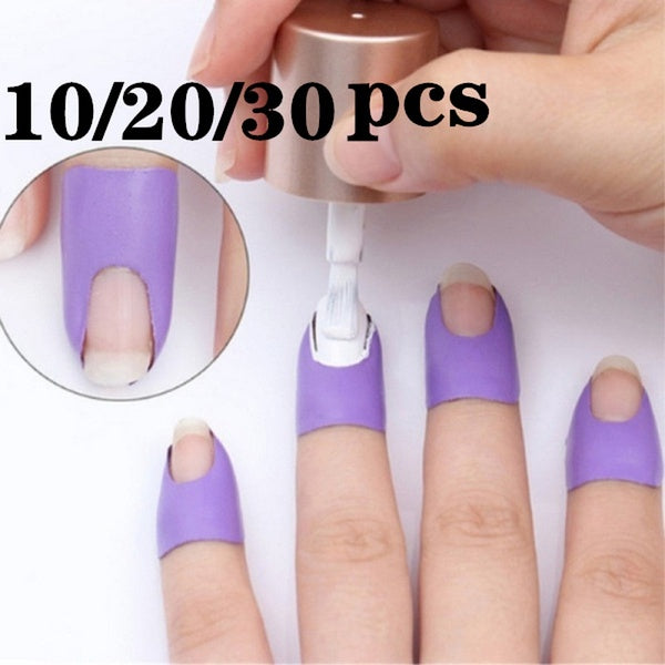 10-20-30 PCS-Set New U-shaped Practical Nail Art Polish Spilling Nail Protection Sticker Anti-overflow Finger Skin Care Tool Spill-proof Finger Cover
