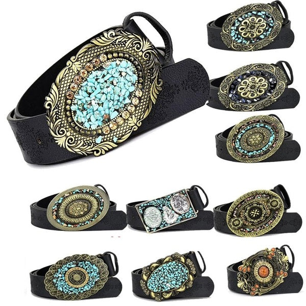Women Girls Leather Belt Dresses Belt Ladies Waist Belt Accessories Strap Buckle Belt Matron Inn