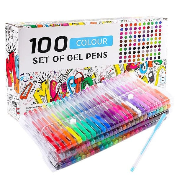 Gel Pens for Adult Coloring Books, Gel Pens with 40% More Ink Gel Art Markers Set for Drawing Journaling Scrapbooking Art Kit Supplies