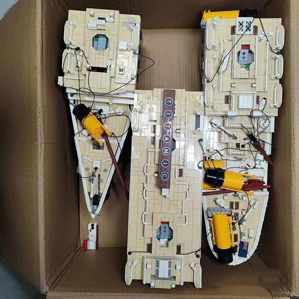 New Cruise Ship Model Building Block Brick Educational Assembly Toy Children Boy Gift