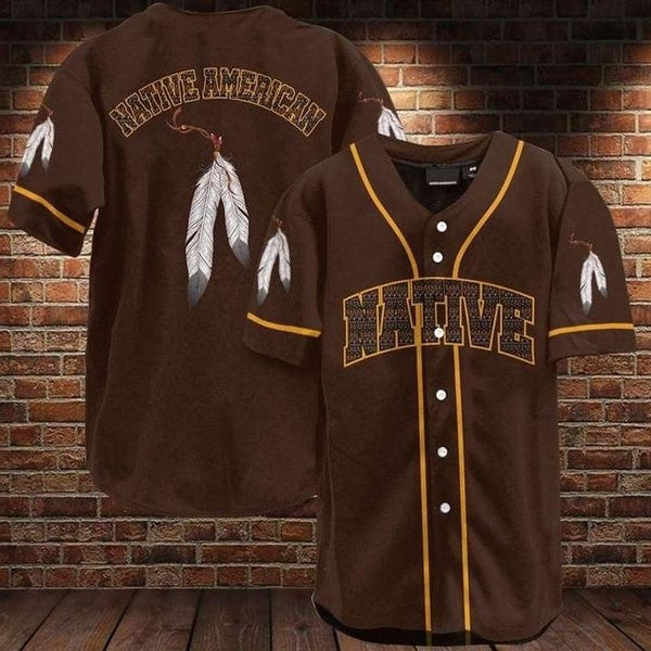 Native American Baseball Jersey, Native American Shirts, Native American Pride Shirt, Native American Shirts For Men, Men Native American Shirts Aop