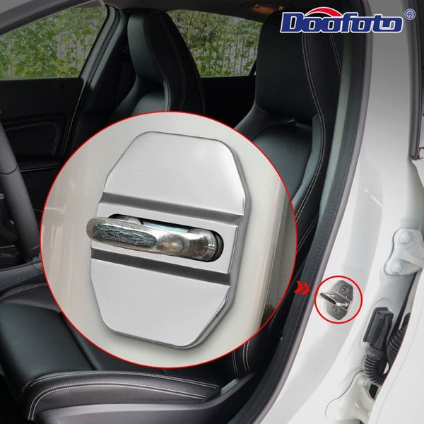 Car Parts Accessorie Door Lock Cover Metal Emblem Sticker Decal New car Screw Protector Car Turning Styling Exterior Decoration Fit for Bmw, Fiat,mer