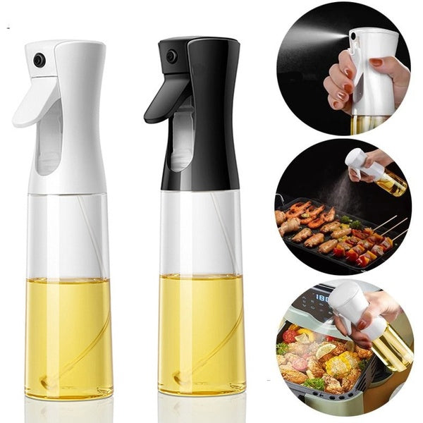 1-2pcs Olive Oil Sprayer Kitchen Accessories 105-200-300ml Plastic Baking Oil Spray for Air Fryer BBQ Cooking Salad Vinegar and Oil Bottle Dispenser