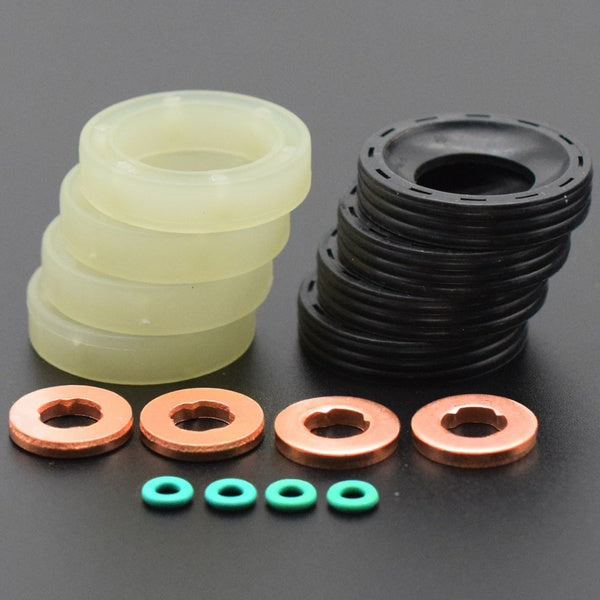 FUEL INJECTOR SEAL + WASHER + O RING SET FOR CITROEN BERLINGO C3 C4 PICASSO PEUGEOT 207 307 407 FORD C-MAX FIESTA FOCUS FUSION