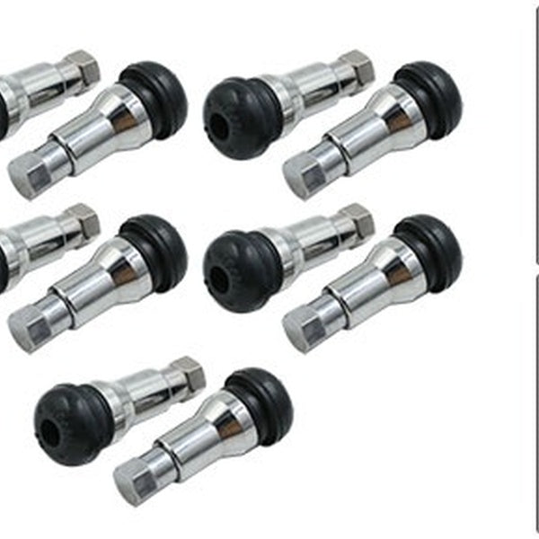 10pcs Tubeless Wheel Tire Tyre Vacuum Valve Stem with Dust Cap for Car Motorbike