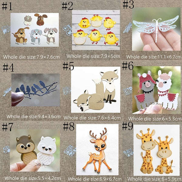 New Design Craft Metal Cutting Die die cuts Various animals decoration scrapbook Album Paper Card Craft Embossing die cuts