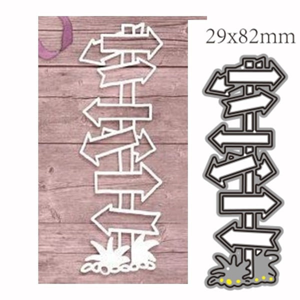 Indicator Decoration Metal Cutting Dies for Scrapbooking Paper Card Making Embossing Die Cuts Stencils Crafts