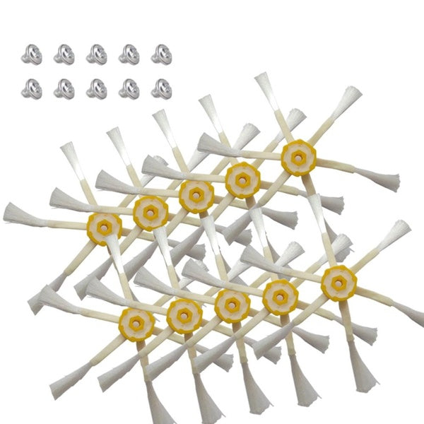 10pcs Side Brush+10pcs screws for iRobot Roomba 500 600 700 Series 550 560 630 650 760 770 780 Vacuum Cleaner Accessories Parts
