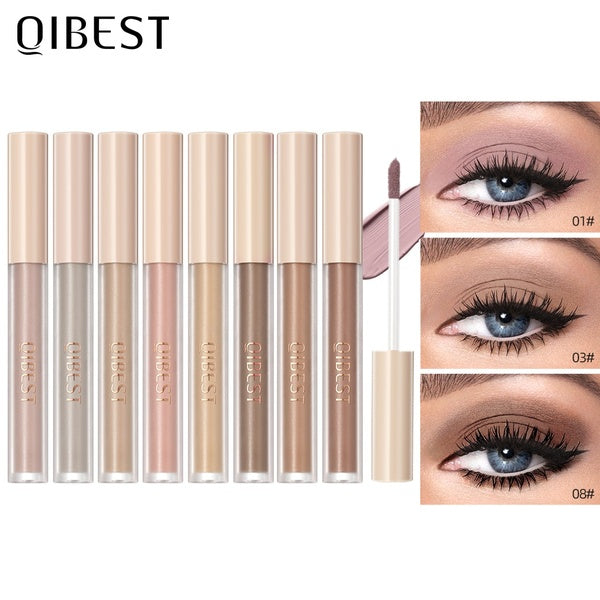 8 Color Silky Cream Long Lasting Eyeshadow Pigment Matte Nude Liquid Eye shadow Dual Purpose Velvet makeup eyeshadow palette