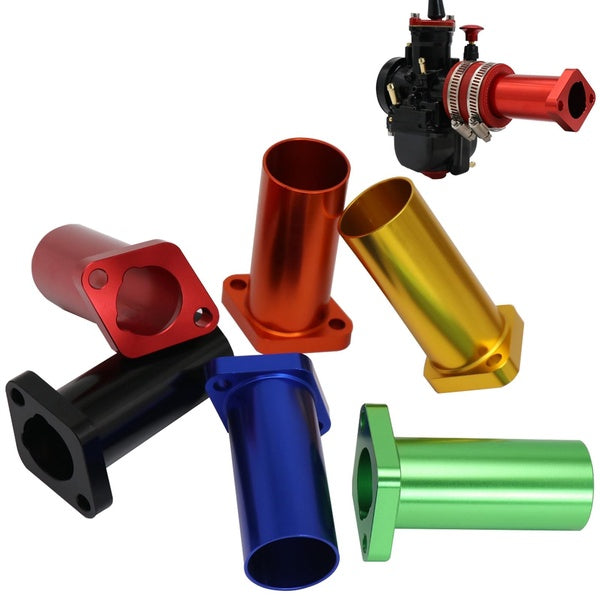 Carburetor Intake Adapter Carb Rubber Manifold for PW. K21-30 VM24 PZ19 CT200U BT200X Mini Bike MB200 KT196 Go Kart GX160 Engine Performance Parts