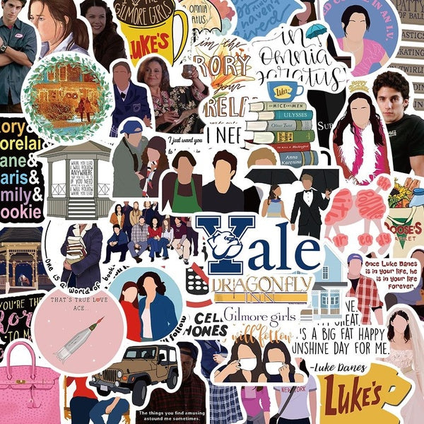 10-60pcs Gilmore Girls stickers for DIY Luggage Laptop Skateboard Motorcycle Bicycle Sticker