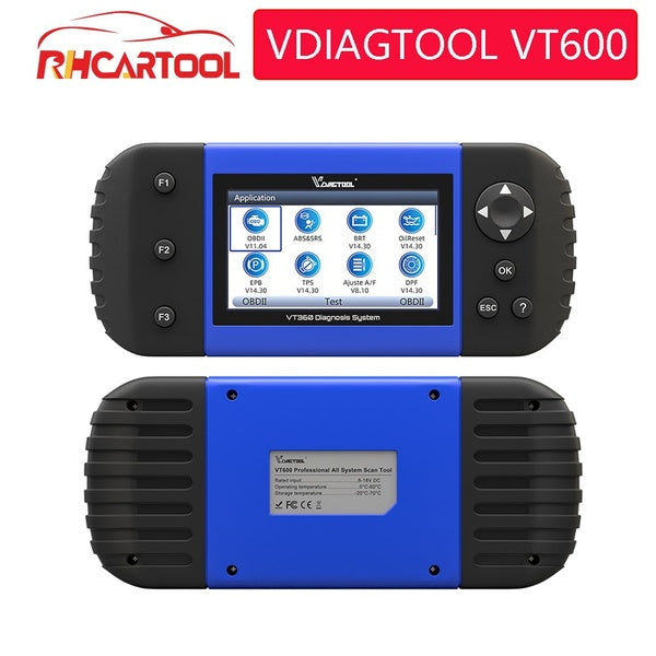 VDIAGTOOL VT600 OBD2 Automotive Scanner ABS SRS DPF Oil Reset Code Reader Professional Car Diagnostic Tool KO NT650 Thinkdiag