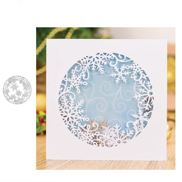 Christmas Snowflake Frames Metal Cutting Dies Scrapbook Paper Craft Decoration Dies DIY Scrapbooking Craft