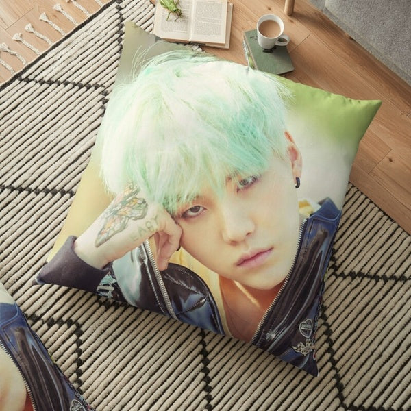 Suga Throw Pillow Cover