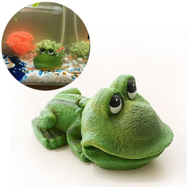 Grenouille Forme Aquarium Air Pierre Bulle D'air Pierre Bouillonnant Pompe À Air Pompe À Oxygène Fish Tank Décoration Ornement