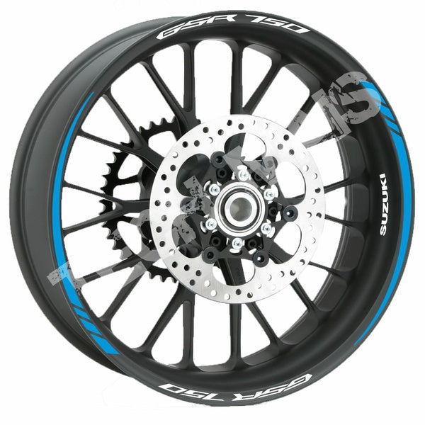 Fita de Roda Suzuki GSR 750 Friso Refletivo Suzuki GSR 750 Adesivo de Roda Suzuki GSR 750 Decalque Suzuki GSR 750 Sticker Suzuki GSR 750 Sticker deca
