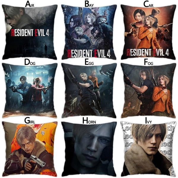 Resident Evil 4 Square Pillow Case Sofa Decorative Throw Pillow Cushion Cover Home Accessories