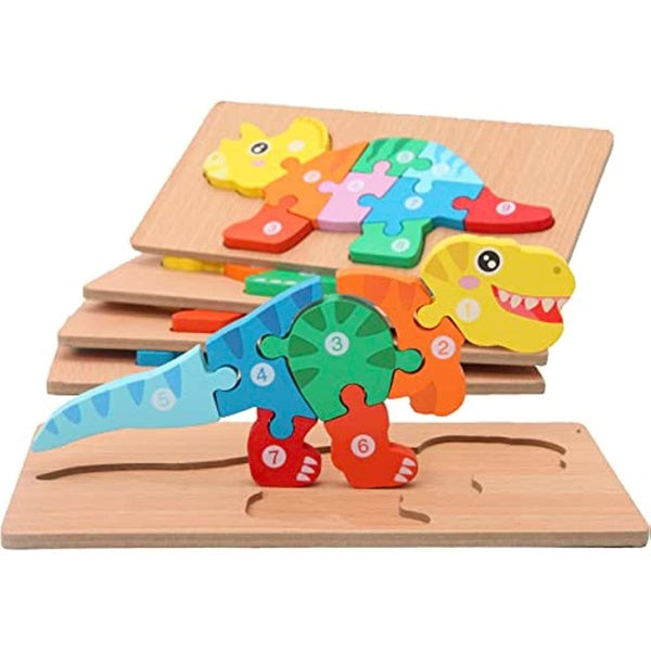 Toddler Puzzles for Kids Ages 3-5 Dinosaur Puzzle 5-Pack Montessori Toys for 3 Year Olds Toddler Toys Age 2-4 Gifts for 3 Year Old Boys Girls W