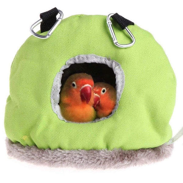 1Pc fournitures pour oiseaux de compagnie rond chaud nid d'oiseau perroquet maison d'oiseau coton hamac oiseau Cage perruche perruche cabane tente li