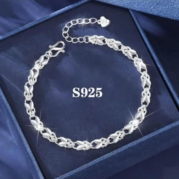 925 Sterling Silver Charms Bracelet Chain for Women Luxury Fashion Party Wedding Fine Jewelry Gift