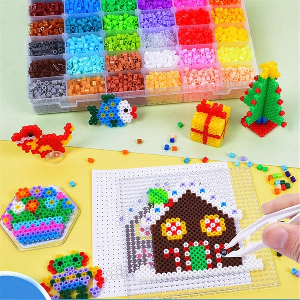 Assorted Bulk Beads Arts and Crafts Viscosity Beads Kit for Kids- 5MM Melt Beads Set Craft Kits Gifts for Boys Girls Christmas Birthday Gift,Crafts