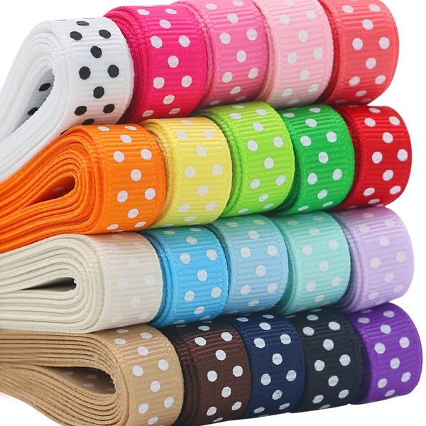 Ruban gros-grain pour emballage de cadeaux Artisanat 3-8" Boutique Ruban en tissu à pois 40 m (20 x 2 m)