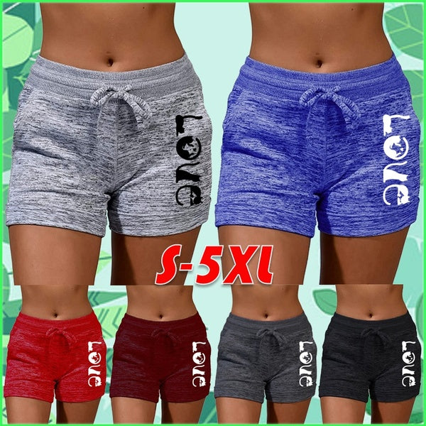 Summer Shorts for Women Bottoming Quick-drying Shorts Yoga Shorts Women Casual Sports Fitness Shorts High Waist Drawstring Stretch Shorts Outdoor Bea