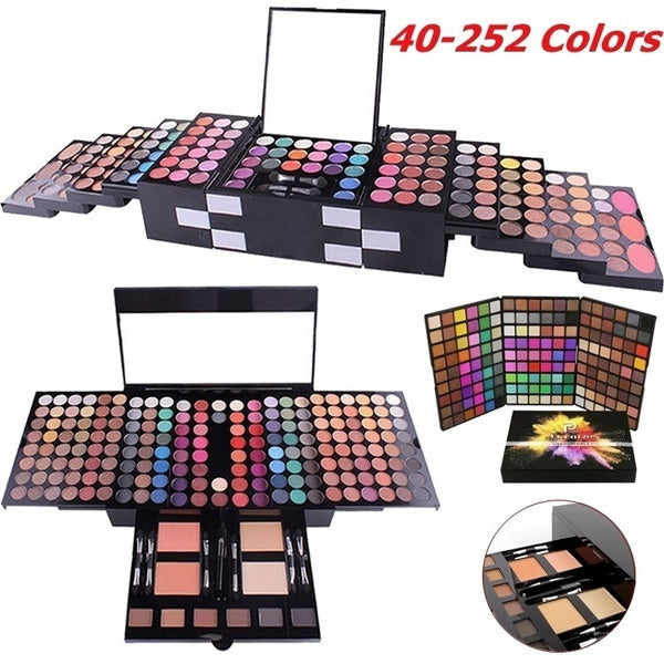 MISS ROSE Matte Eyeshadow Palette Blush Eyebrow Powder Eye Shadow With Mirror 252-180-162-123-120-40 COLORS