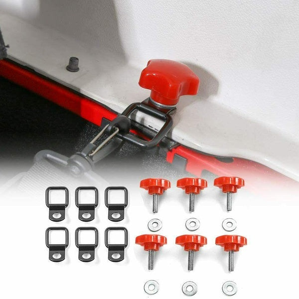 Hard Top Quick Removal Screws Bolts Hardware Washers Pull Buckle Screw Kit for Jeep Wrangler YJ JK JKU JL JLU & Unlimited