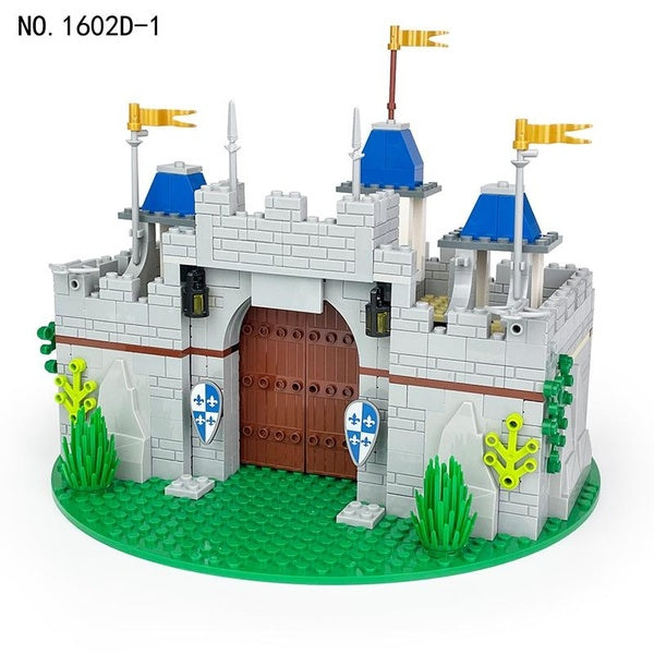 Middle Century Castle Military Fortress Moc Scene Accessories Building Blocks Bricks Toys Gifts Matron Inn