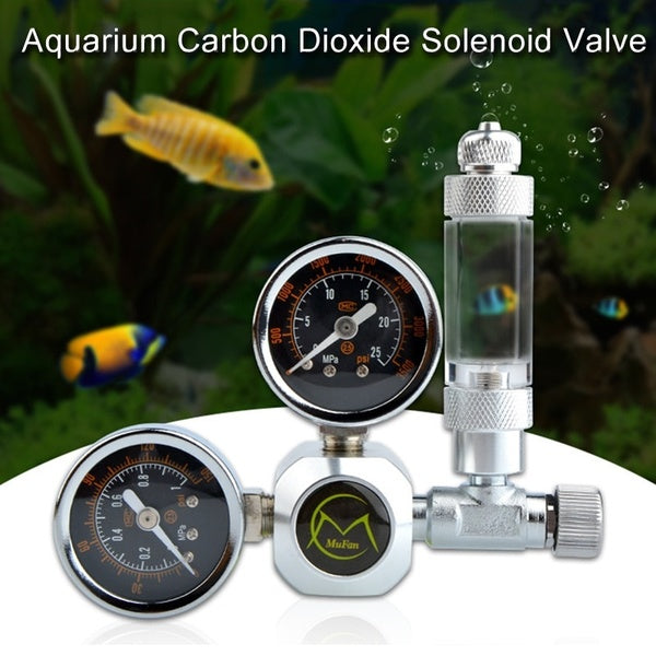 Bricolage Aquarium CO2 régulateur Metallica Kit de solénoïde magnétique clapet anti-retour accessoires de réservoir de poisson système de contrôle de