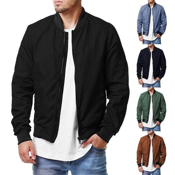 Nouvelles vestes militaires hommes couleur unie Bomber veste printemps automne nouveaux vêtements d'extérieur aviateur Baseball vestes vêtements de p