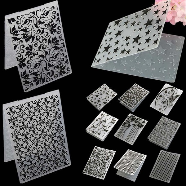 Pattern Plastic Embossing Folders for Diy Scrapbooking Photo Album Diy Card Paper Making Craft Template