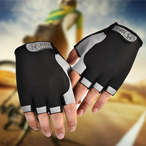 Sports Gloves for Men and Women, Outdoor Cycling, Fishing and Mountaineering Equipment, Fitness Half-finger Wear-resistant Thin Shock-proof Gloves