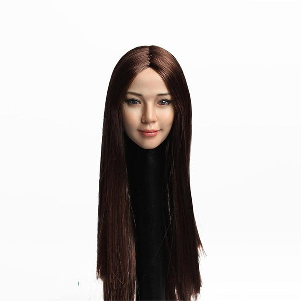 1-6 Scale Beautiful Asia Female Head SDH010 Sculpt Model for 12'' Action Figure Body Accessory Sculpture collection