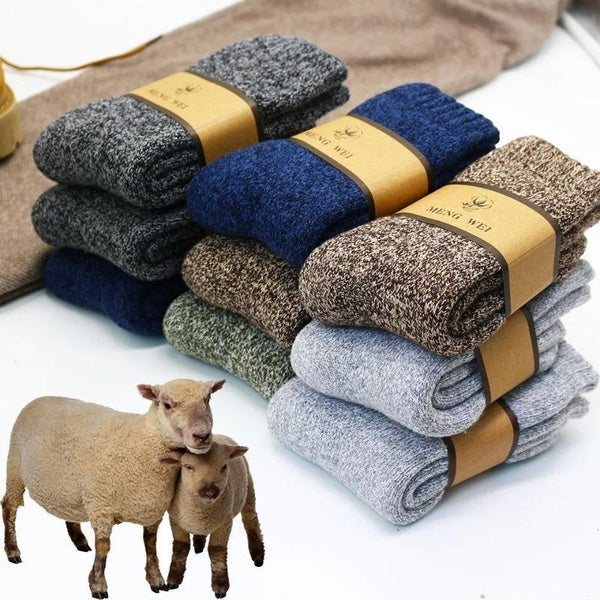 Super Thicker Wool Cashmere Socks Keep Warm Merino Wool Rabbit Socks Fall & Winter Casual Cold Resistance Sock for Men and Women