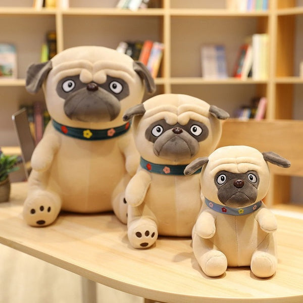 20Cm-30Cm-40Cm Cartoon Simulation Shar Pei Doll Pug Fadou Plush Toy Ragdoll Pillow Cushion Animal Shar Pei Pug Plush Pillow