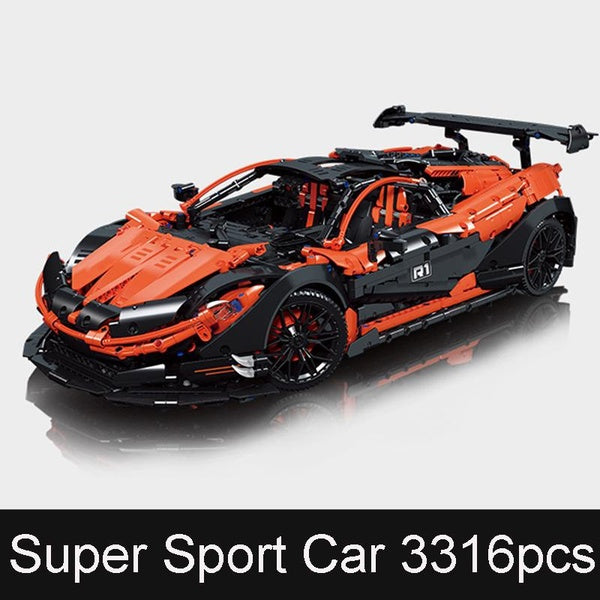 New 3316pcs MOC Super Sport Racing Car Model Building Block Brick Educational Assembly Toy Children Boy Gift