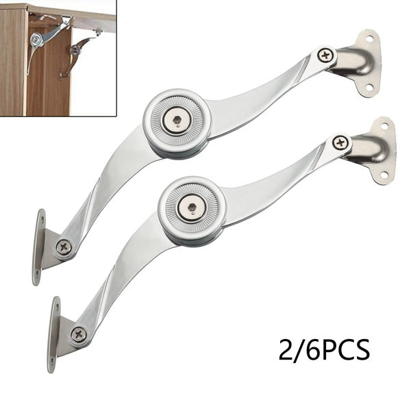 2pcs-6pcs Furniture Cupboard Folding Lid Lift Up Stay Support Hinge 206 mm Length
