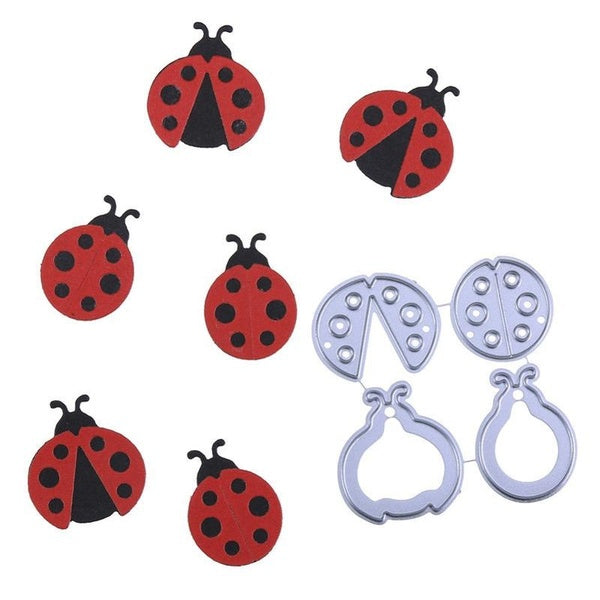 Cute Ladybugs Metal Cutting Dies for DIY Scrapbooking Album Decorative Paper Cards Crafts