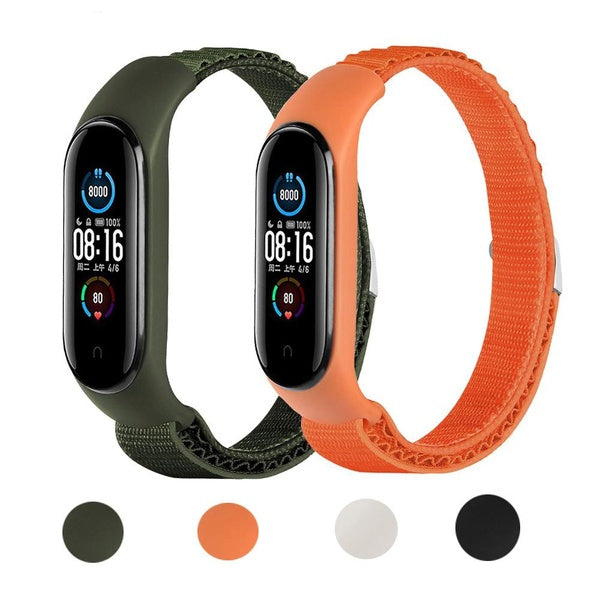 Nylon strap for xiaomi Mi band 4 6 7 5 Strap Wristband Smartwatch Accessorie Sport Replacement bracelet miband 4 5 3 band