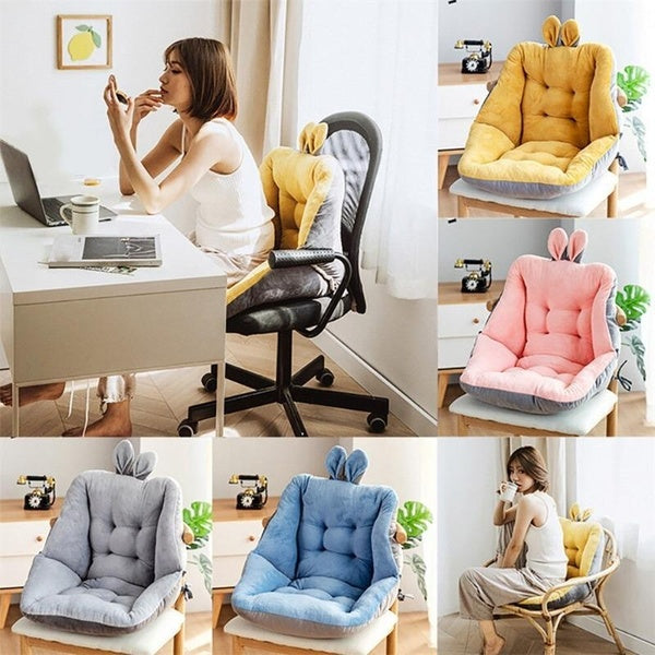 Warm Plush Backrest Pillows Breathable Lounge Chair Seat Cushion Non-slip Tatami Mattress Home Decor