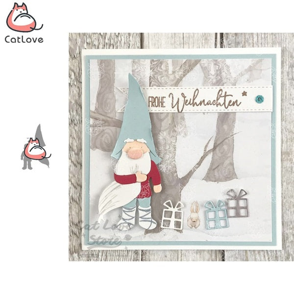 Christmas Elf Metal Cutting Dies Scrapbooking Stencil Die Cuts Card Making DIY Decorative Craft Embossing New Dies For 2019