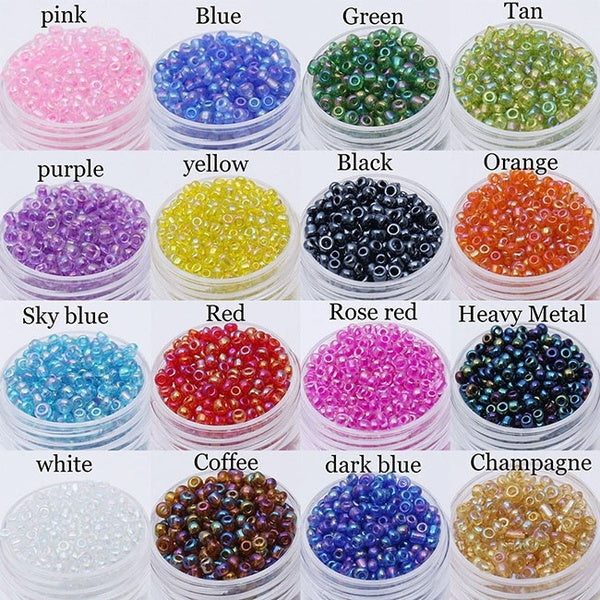 4mm Colorful Loose Beads Glass Beads DIY Handmade Bracelet Necklace for Jewelry Making Accessories Matron Inn