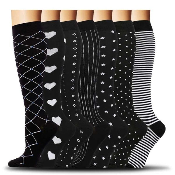 Medical Copper Compression Socks for Men & Women Circulation 20-30mmHg-Graduated Supports Socks for Soccer Running Nurses(a pair)