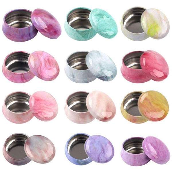 12Pcs Mini Candle Making Tin Jars Bulk Candle Tins Candle DIY Kit Holder Storage Candy Case Craft Tools