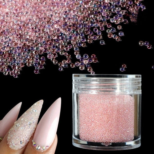 Caviar Beads Crystal Tiny Rhinestones For Manicure Glass Balls Micro Bead For Nail Decorations DIY Charms Nail Art Accessories