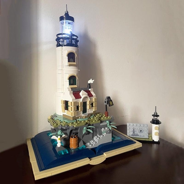 New 1016pcs Lighthouse Model Building Block Assembly Brick Educational Toy Children Gift