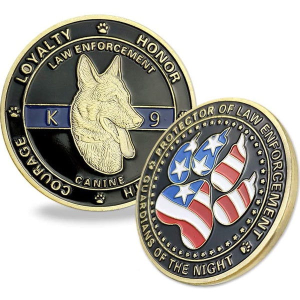 Police Challenge Coin Law Enforcement Officer Canine Military Gift